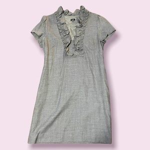 Ruffle Neck JCrew Wool Dress